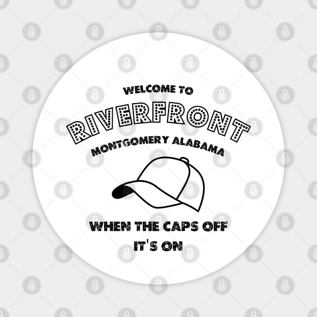 Alabama Riverfront ball, the caps off Magnet by Teessential